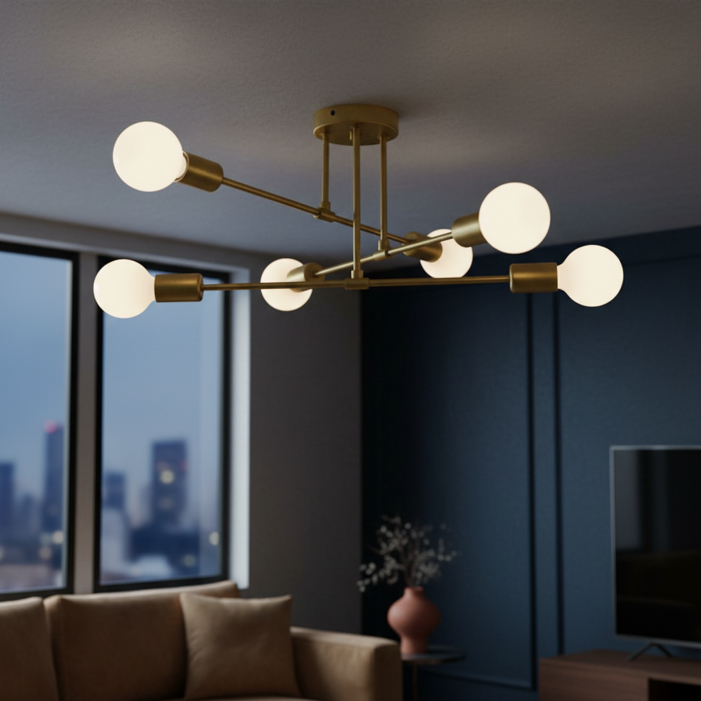 Lustra ASTRA 6XE27 Gold