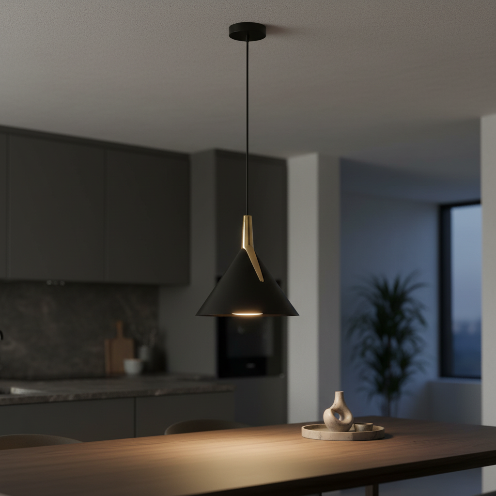 Pendul LED GEMINI 56W Black&Gold