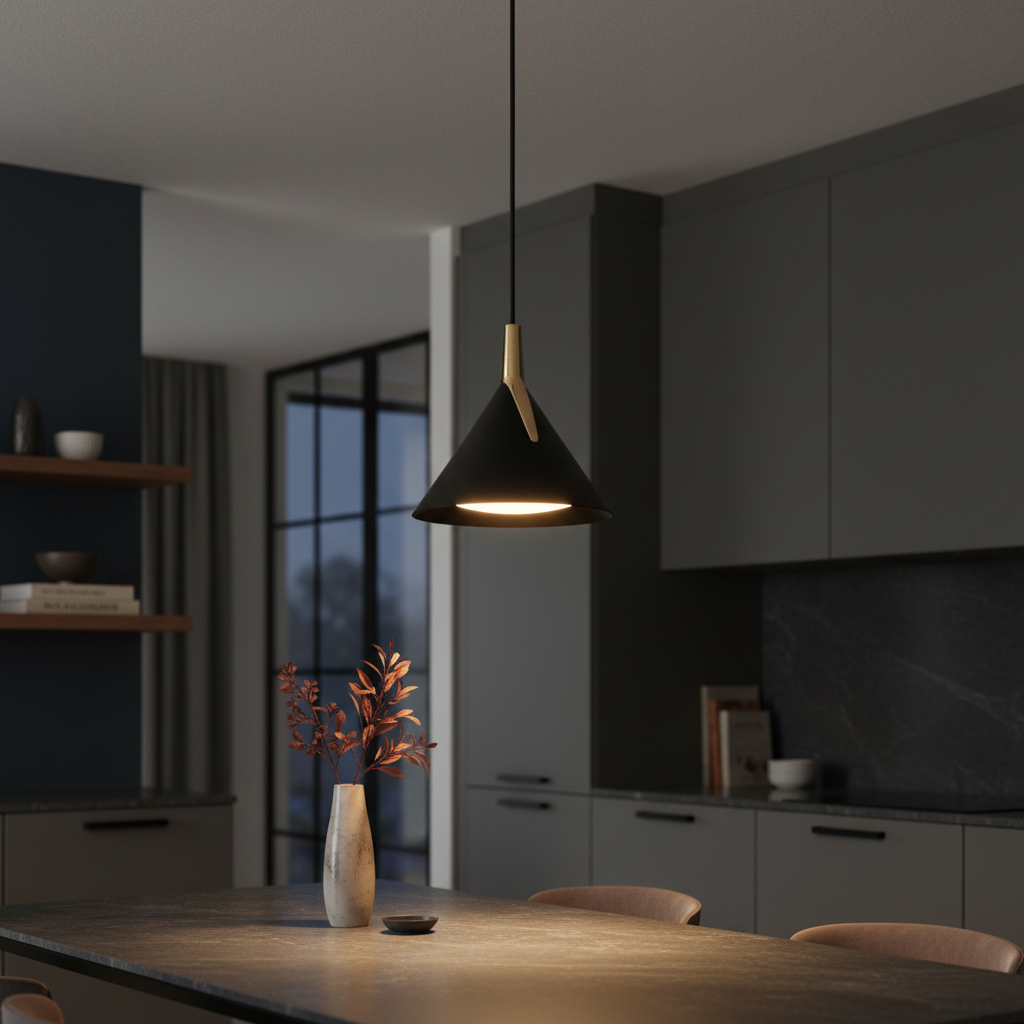 Pendul LED GEMINI 56W Black&Gold