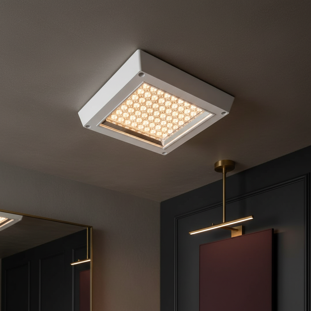 Plafoniera LED Patrata VEGA 16W 29.5CM White Echivalent 100W