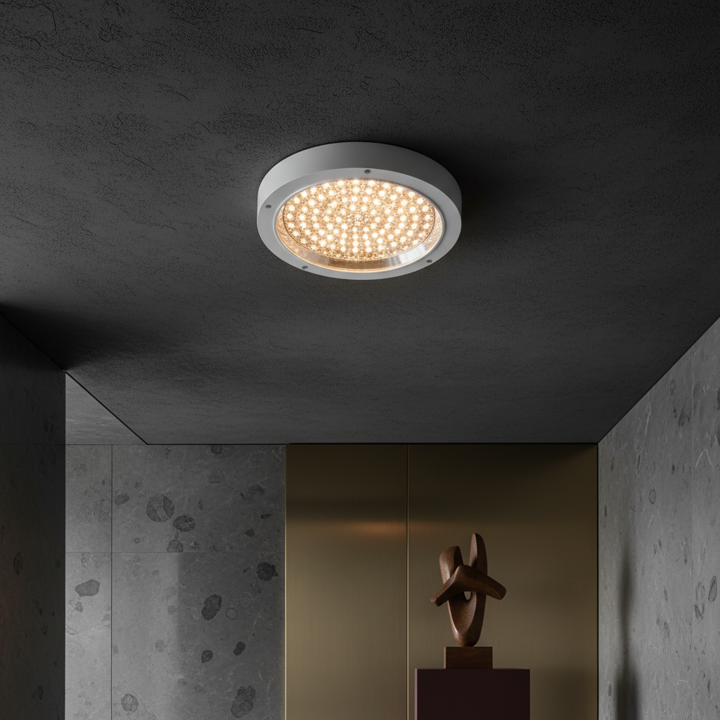 Plafoniera LED Rotunda VEGA Lumina Calda 20W 29.5CM White Echivalent 200W