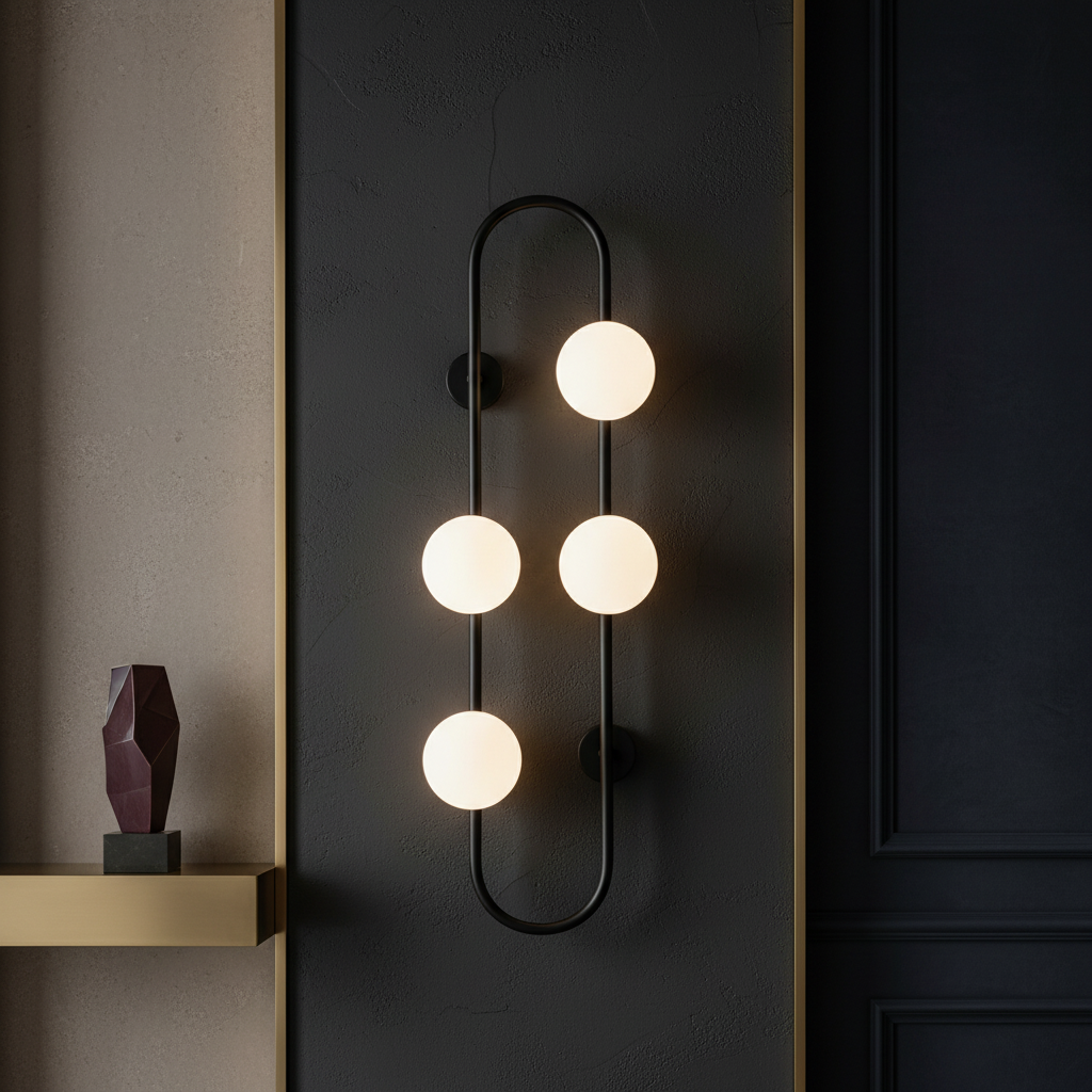 Aplica POLARIS 4xG9 Abajur Black