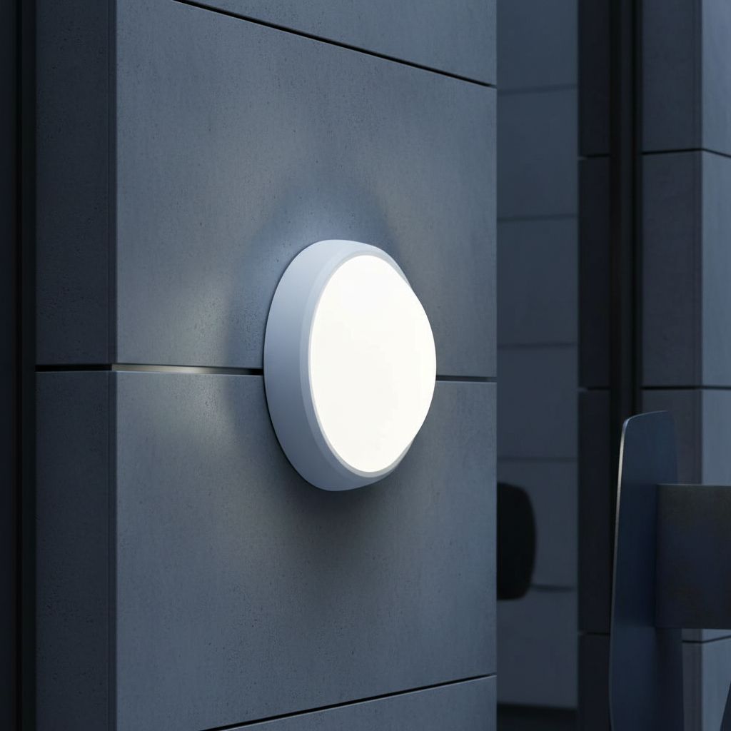 Aplica LED Exterior Rotunda BAT 100lm/W XAVI Alba