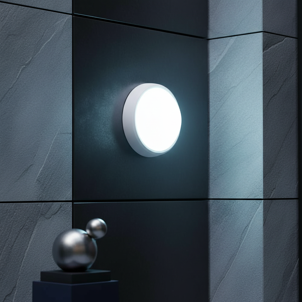 Aplica LED Exterior Rotunda BAT 100lm/W XAVI Alba