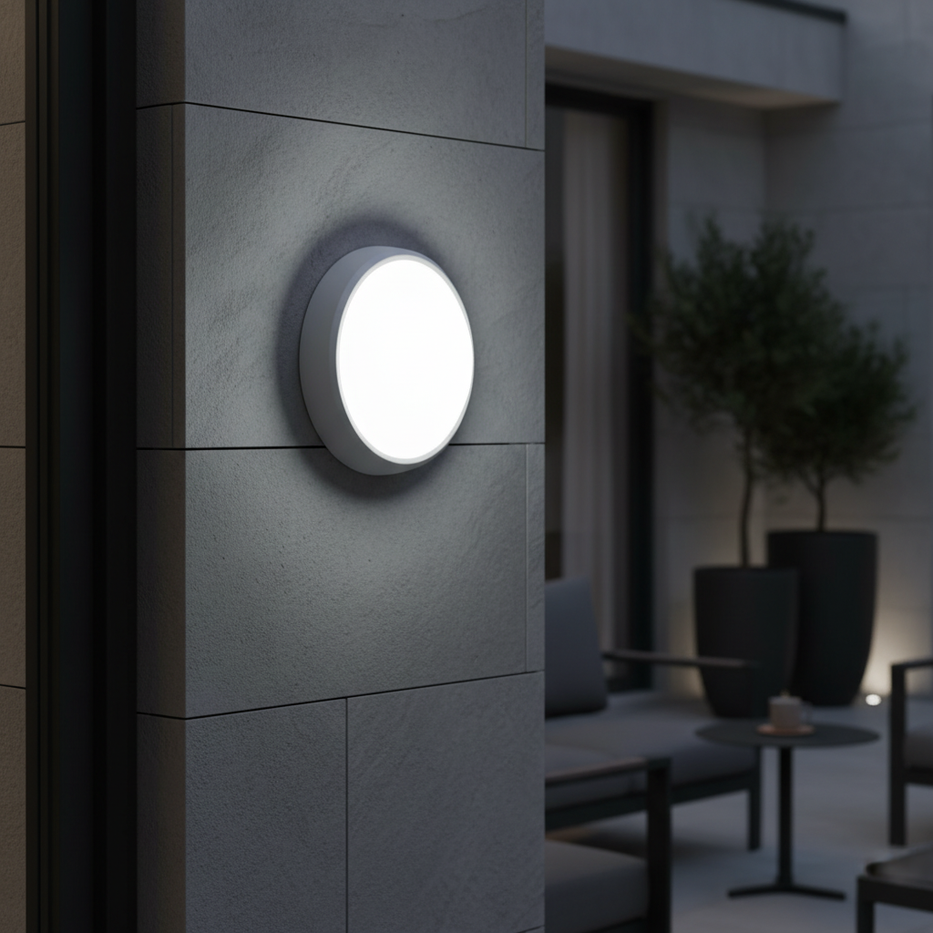 Aplica LED Exterior Rotunda BAT 100lm/W XAVI Alba