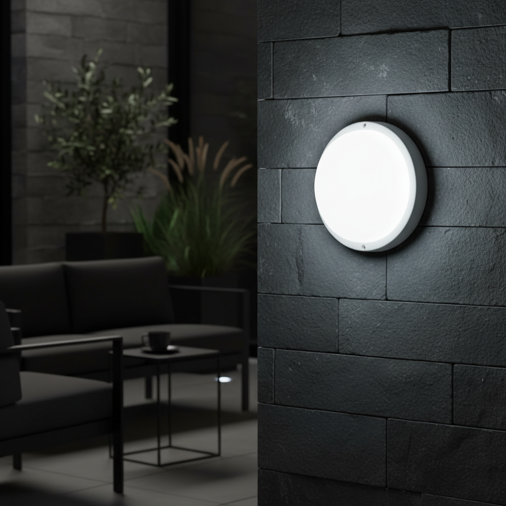 Aplica LED Exterior 18W Rotunda BAT 100lm/W XAVI Alba