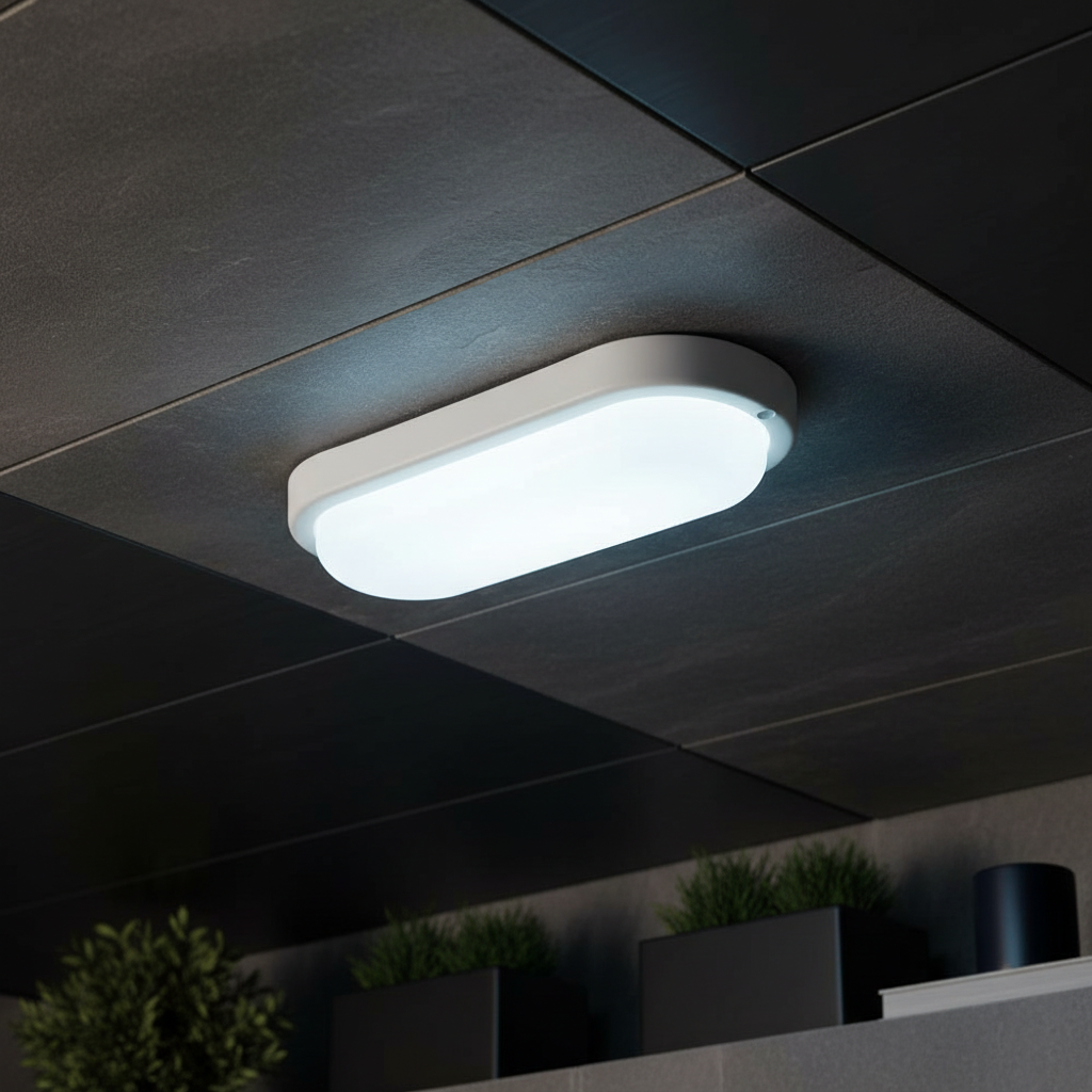 Aplica LED Ovala Exterior 18W Rotunda BAT 100lm/W XAVI Alba