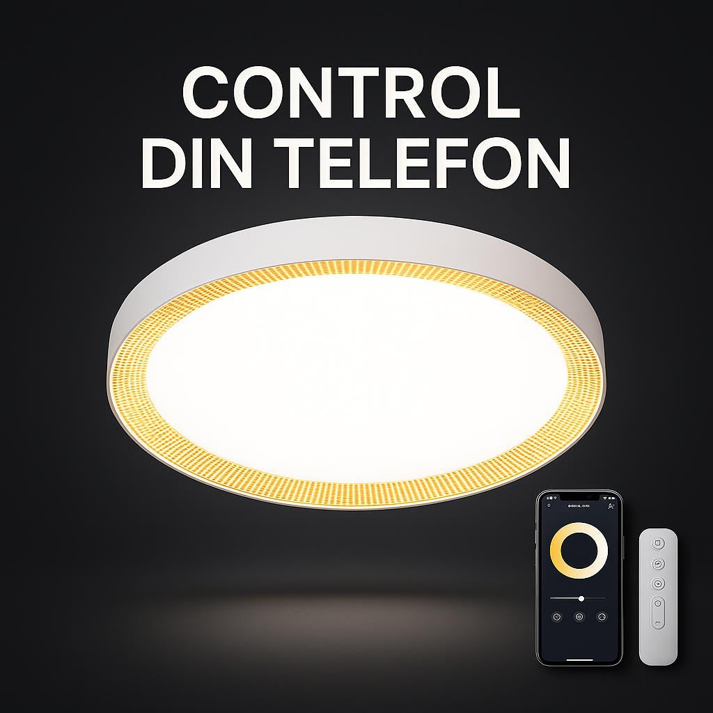 Plafoniera LED PULSAR Gold 52,5CM Smart Control Echivalent 150W