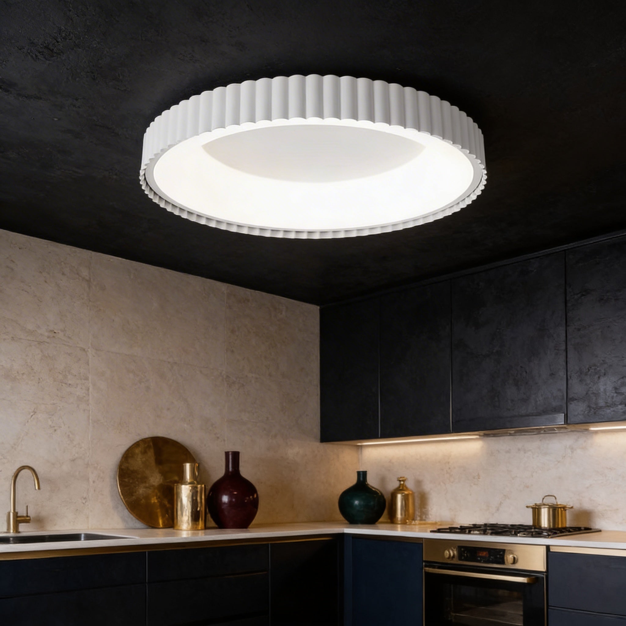 Lustra LED Aplicata PALLADIO White Echivalent 700W Telecomanda