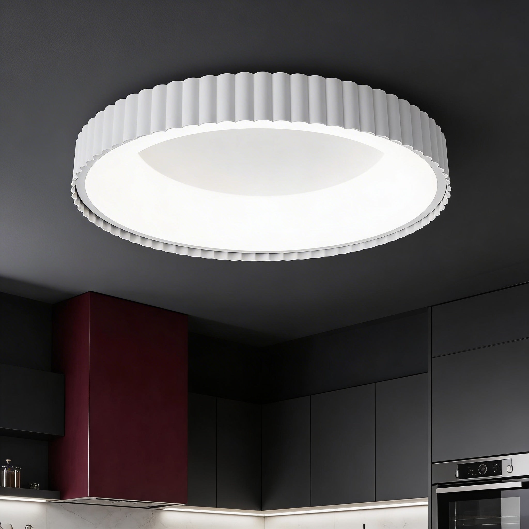 Lustra LED Aplicata PALLADIO White Echivalent 700W Telecomanda