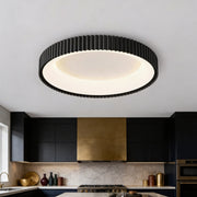 Lustra LED Aplicata PALLADIO Black Echivalent 700W Telecomanda