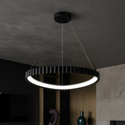 Lustra LED Suspendata 66w PALLADIO 1 Segment Black Echivalent 300W