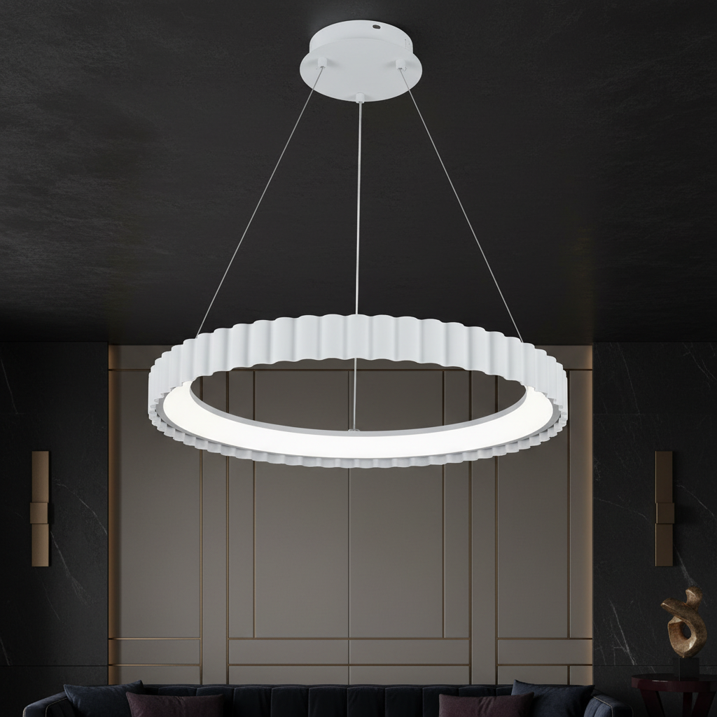 Lustra LED Suspendata 62w PALLADIO 1 Segment White Echivalent 300W