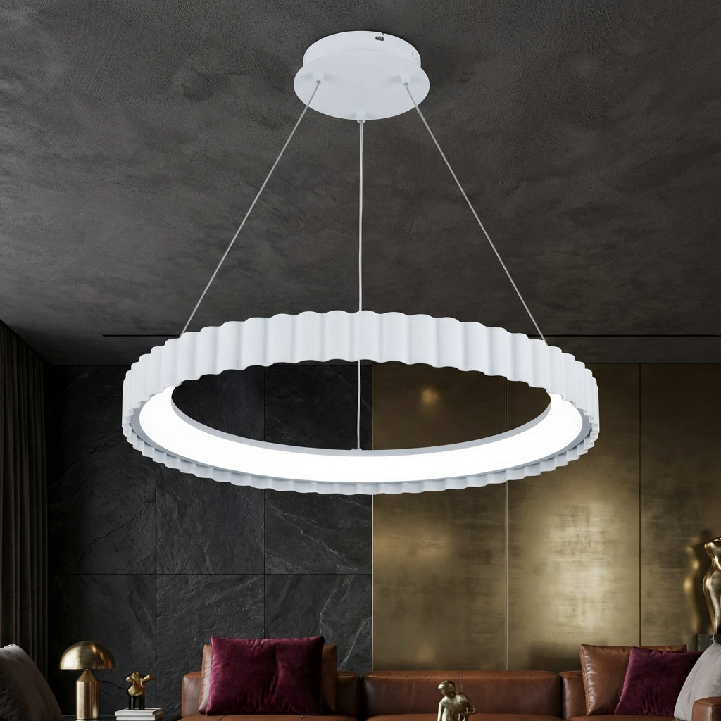 Lustra LED Suspendata 62w PALLADIO 1 Segment White Echivalent 300W