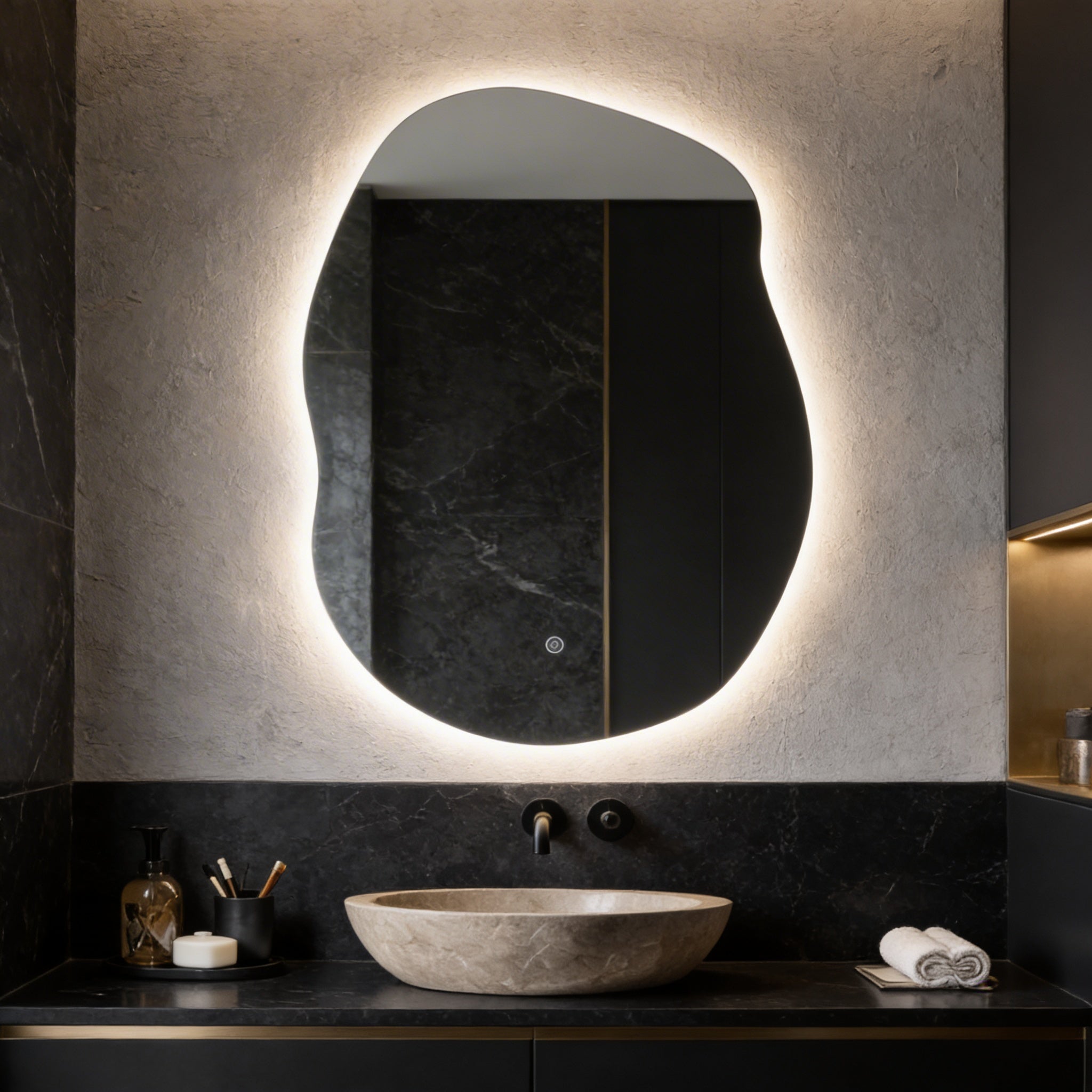 Oglinda LED FRAMELESS PARMA 60x90CM 3 Lumini si Touch