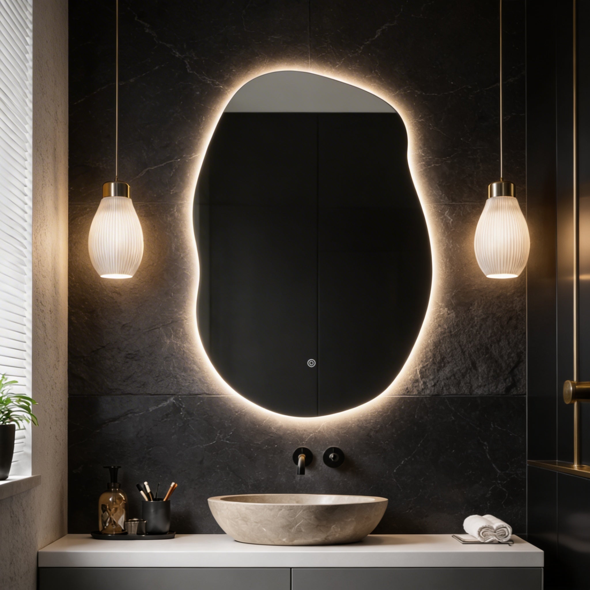 Oglinda LED FRAMELESS PARMA 60x90CM 3 Lumini si Touch