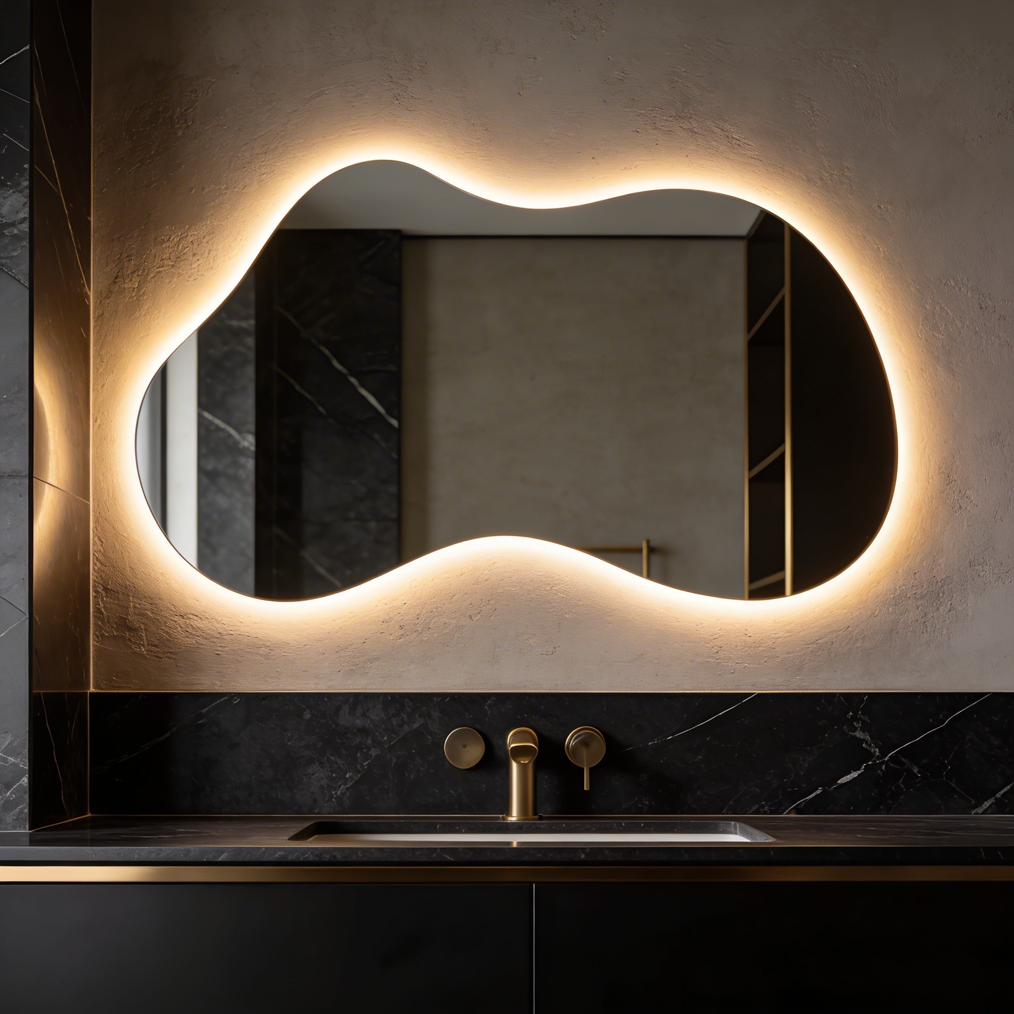 Oglinda LED FRAMELESS BILBAO 140x80CM 3 Lumini si Touch