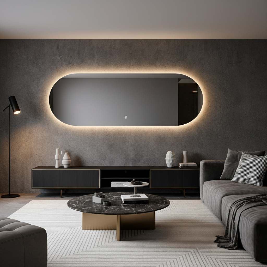 Oglinda LED FRAMELESS SEVILLA 120x60CM 3 Lumini si Touch