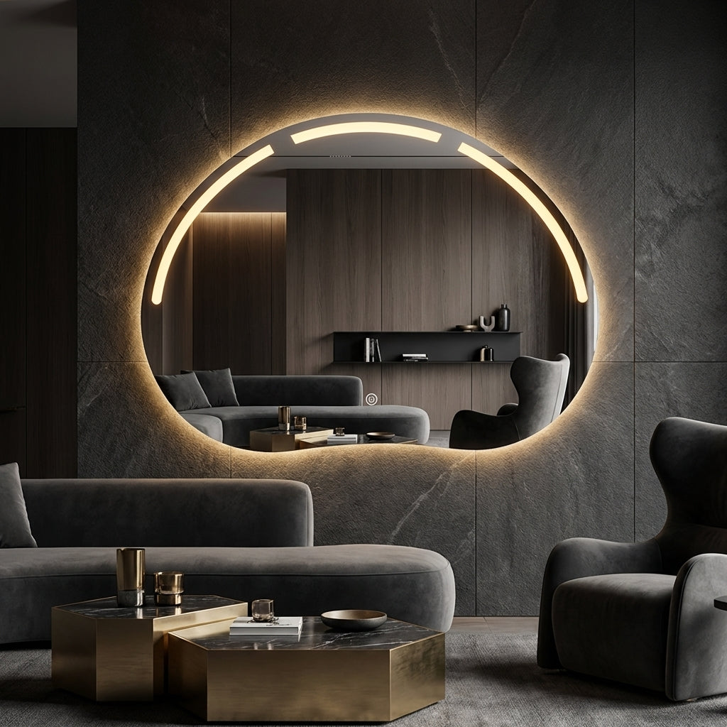 Oglinda LED FRAMELESS TOULOUSE 80x60CM 3 Lumini si Touch