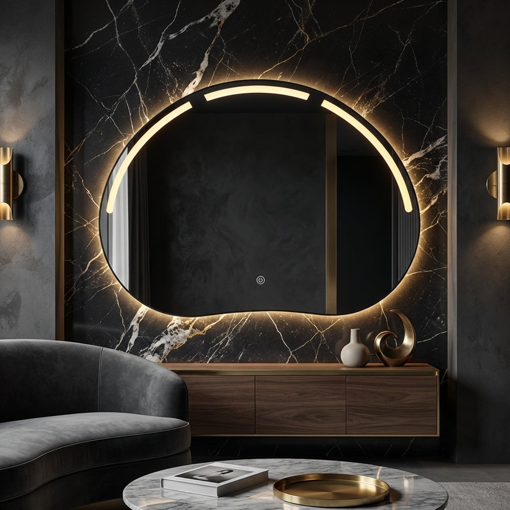 Oglinda LED FRAMELESS TOULOUSE 80x60CM 3 Lumini si Touch