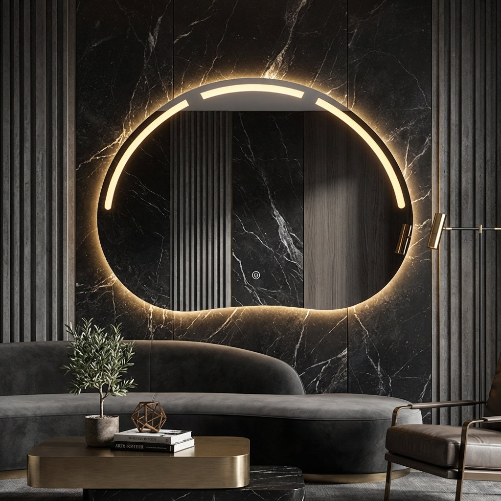 Oglinda LED FRAMELESS TOULOUSE 80x60CM 3 Lumini si Touch