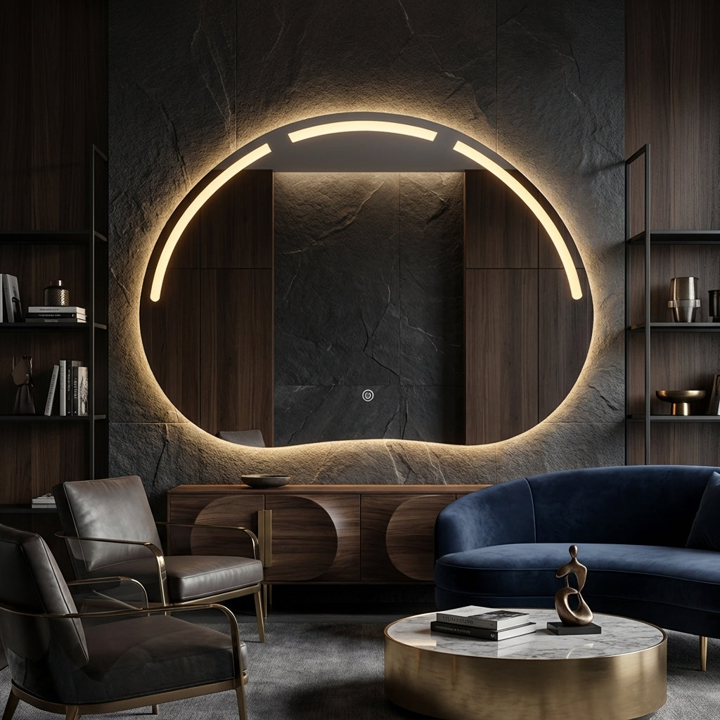 Oglinda LED FRAMELESS TOULOUSE 80x60CM 3 Lumini si Touch