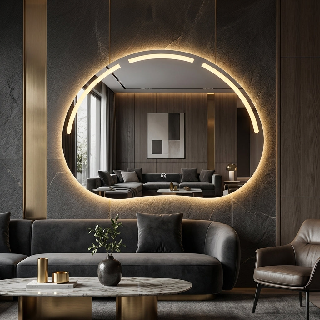 Oglinda LED FRAMELESS TOULOUSE 80x60CM 3 Lumini si Touch