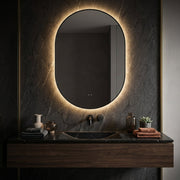 Oglinda LED INFINITY 60x85CM Slim Black Senzor Miscare