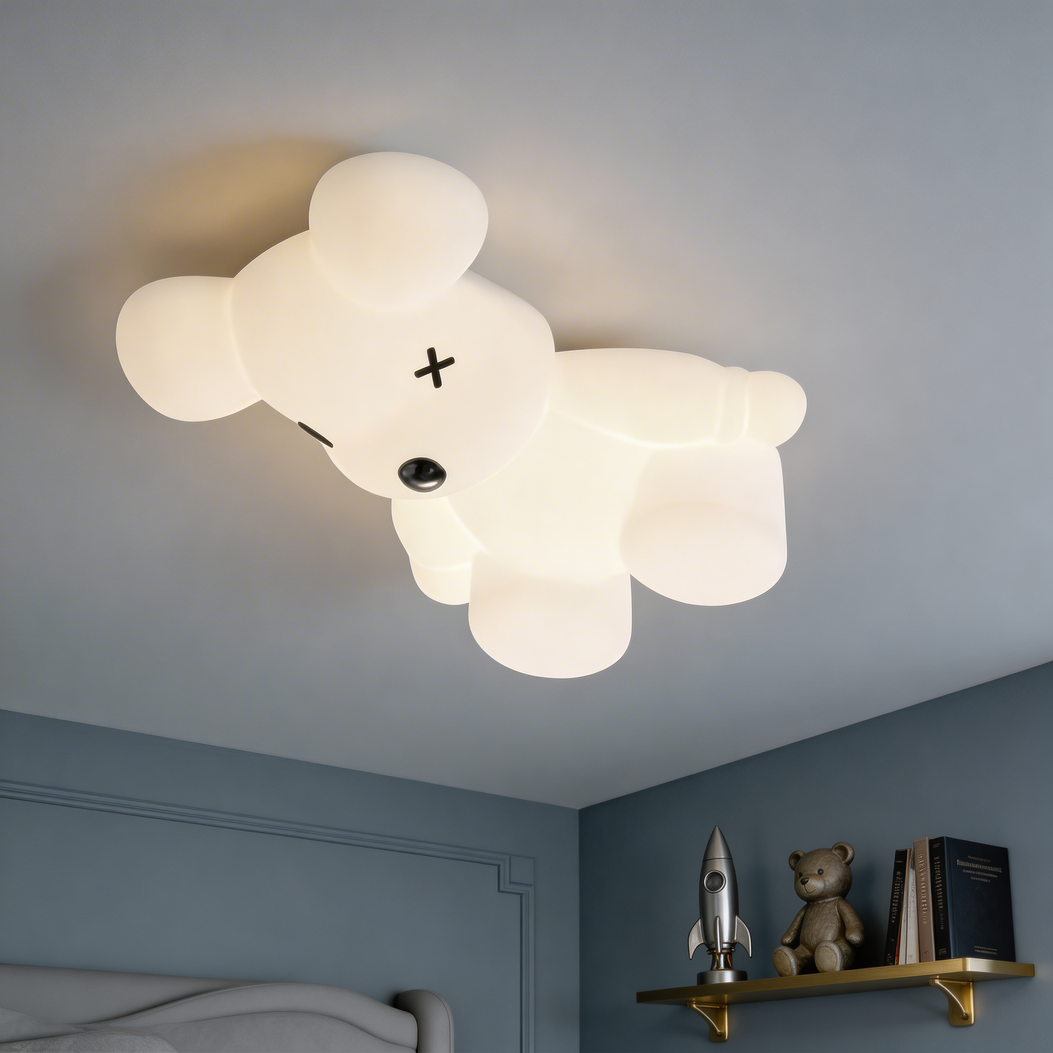Lustra LED 160W Winny Bear Smart cu Telecomanda QR Echivalent 600W