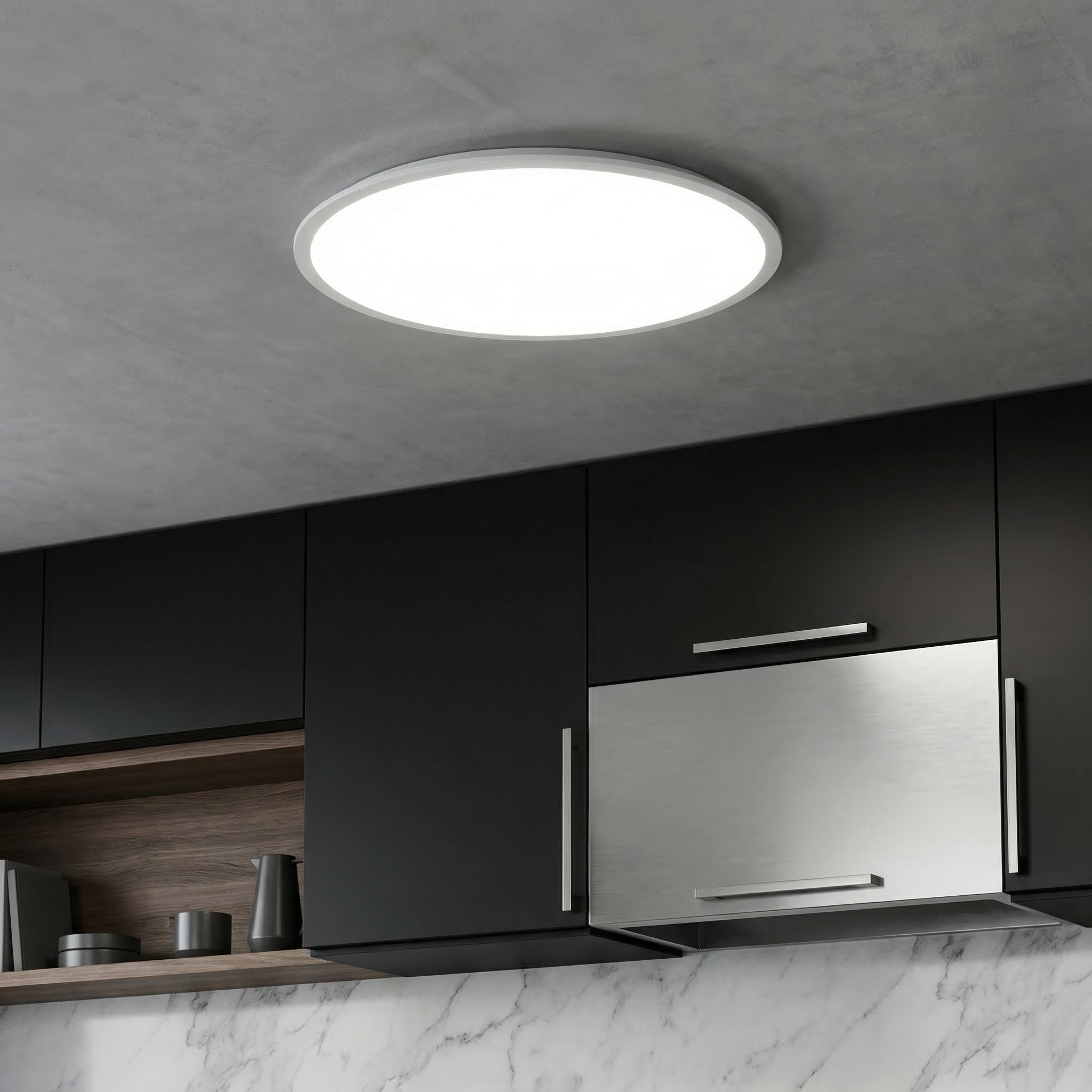 Plafoniera LED 40W Rotunda DAHLIA White Lumina Neutra Echivalent 300W