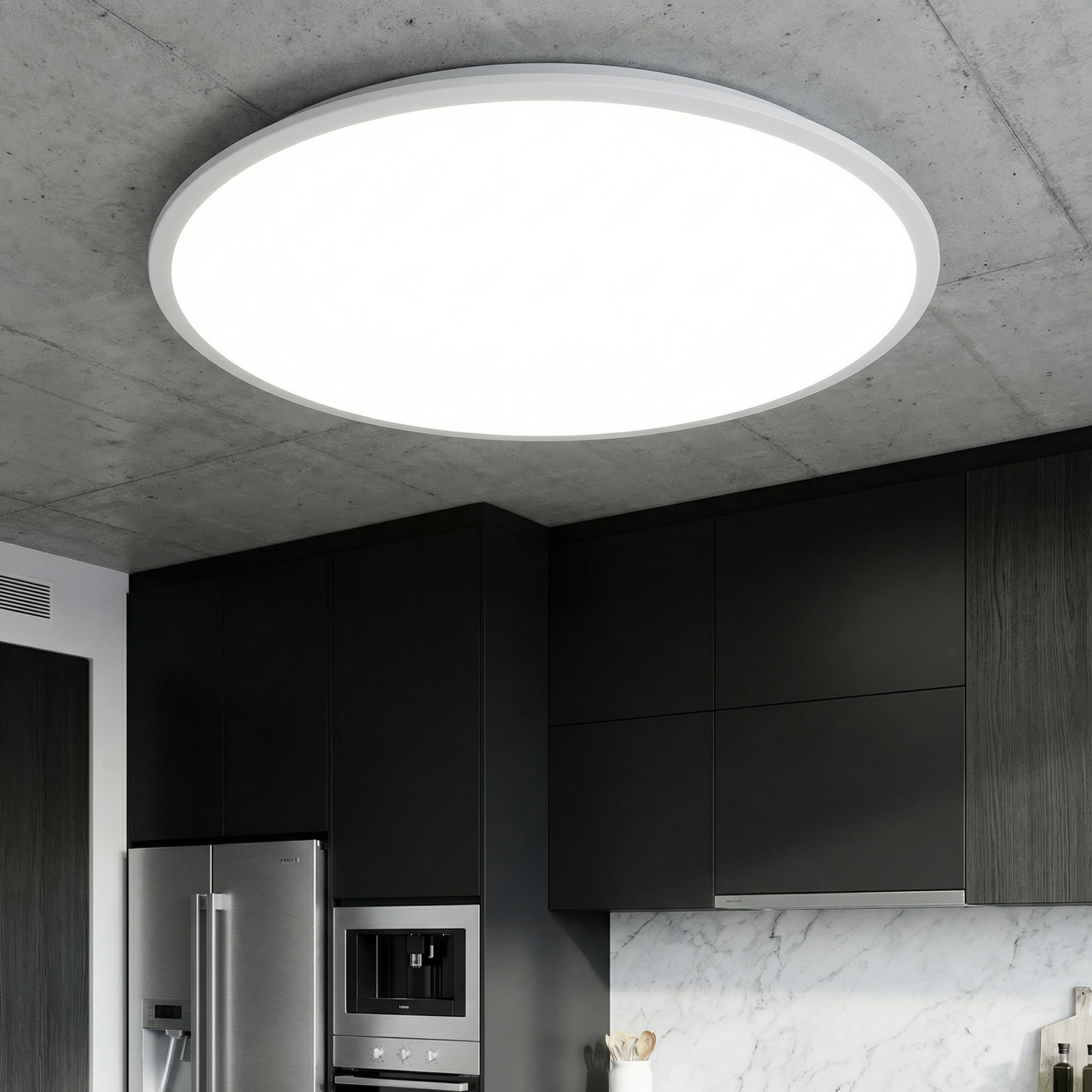 Plafoniera LED 40W Rotunda DAHLIA White Lumina Neutra Echivalent 300W