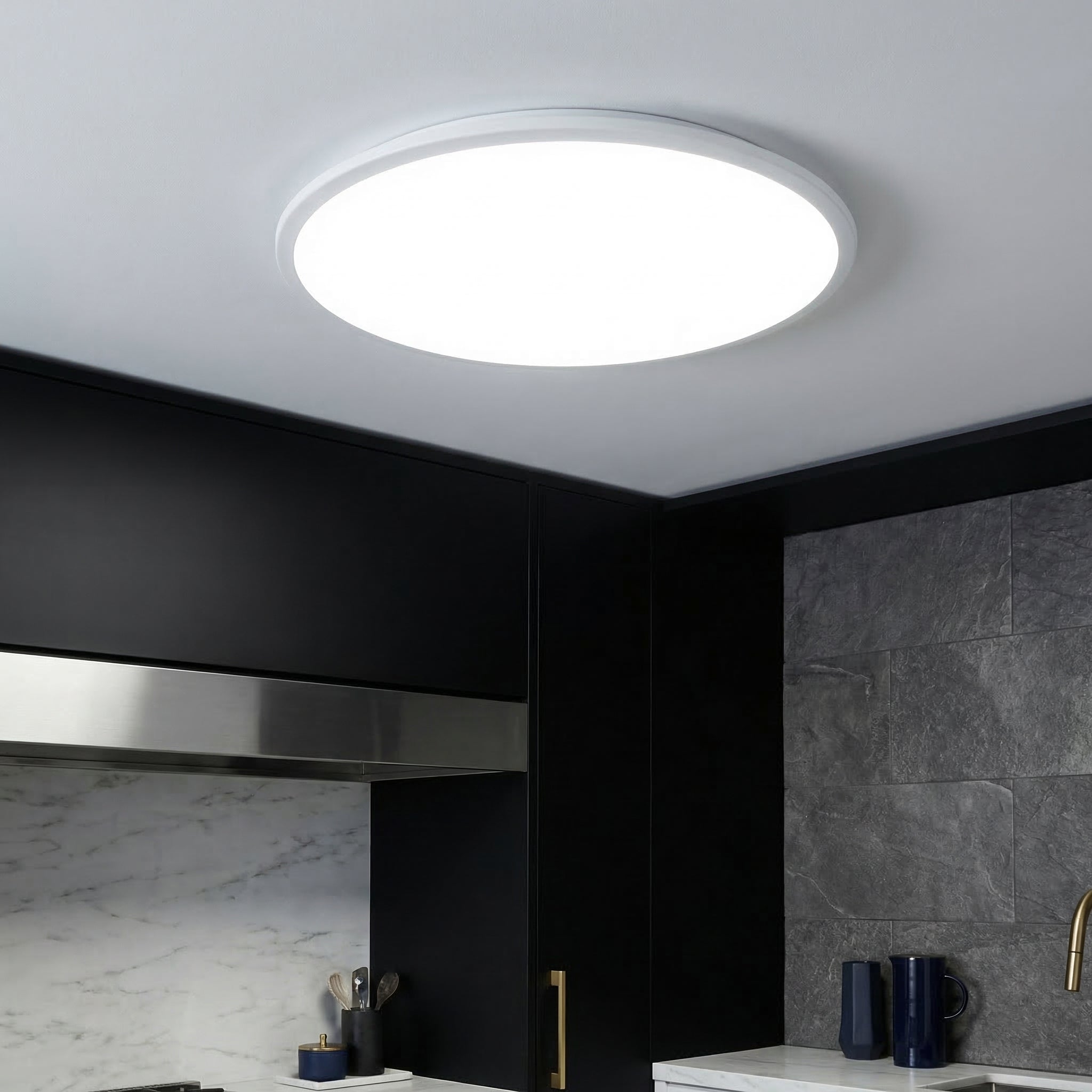 Plafoniera LED 24W Rotunda DAHLIA Slim White Lumina Rece Echivalent 180W