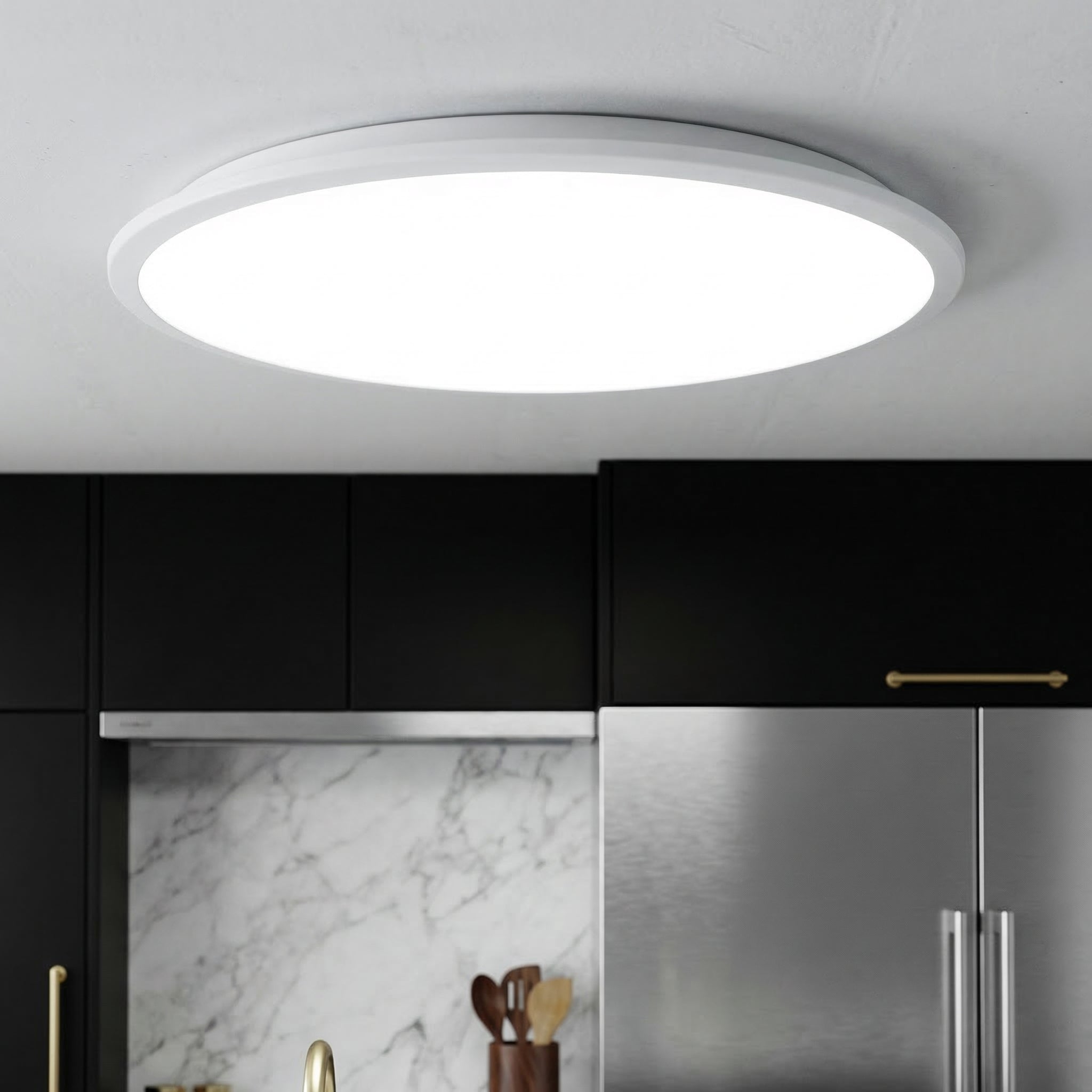 Plafoniera LED 24W Rotunda DAHLIA Slim White Lumina Rece Echivalent 180W