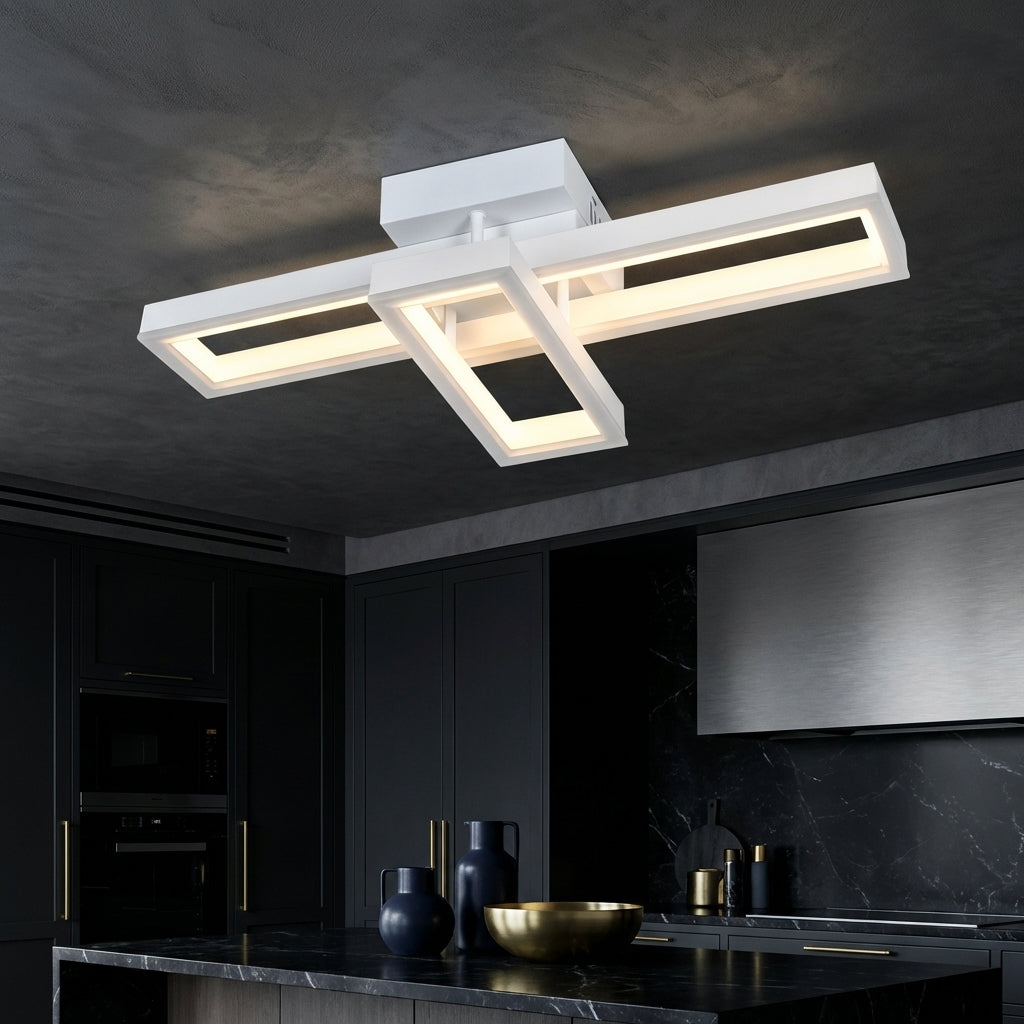 Lustra LED VION White Echivalent 300W Telecomanda