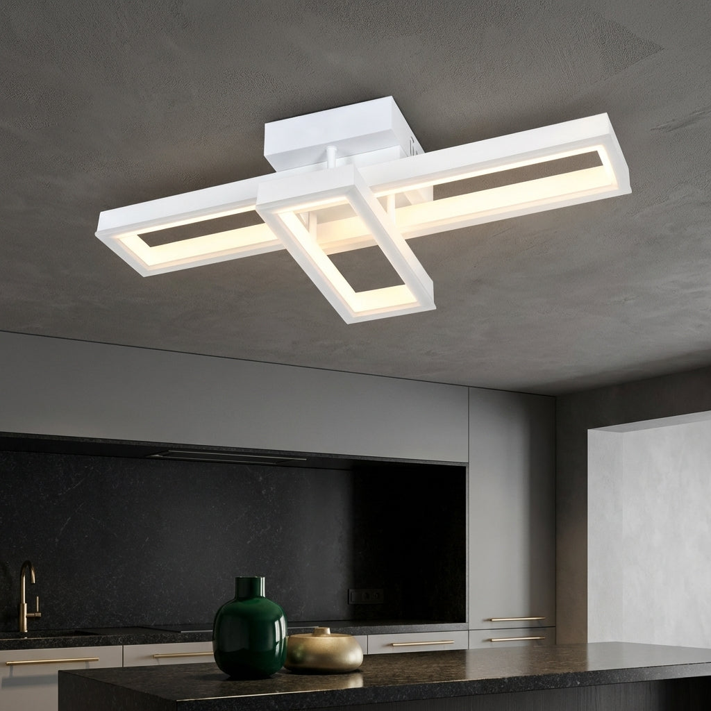 Lustra LED VION White Echivalent 300W Telecomanda