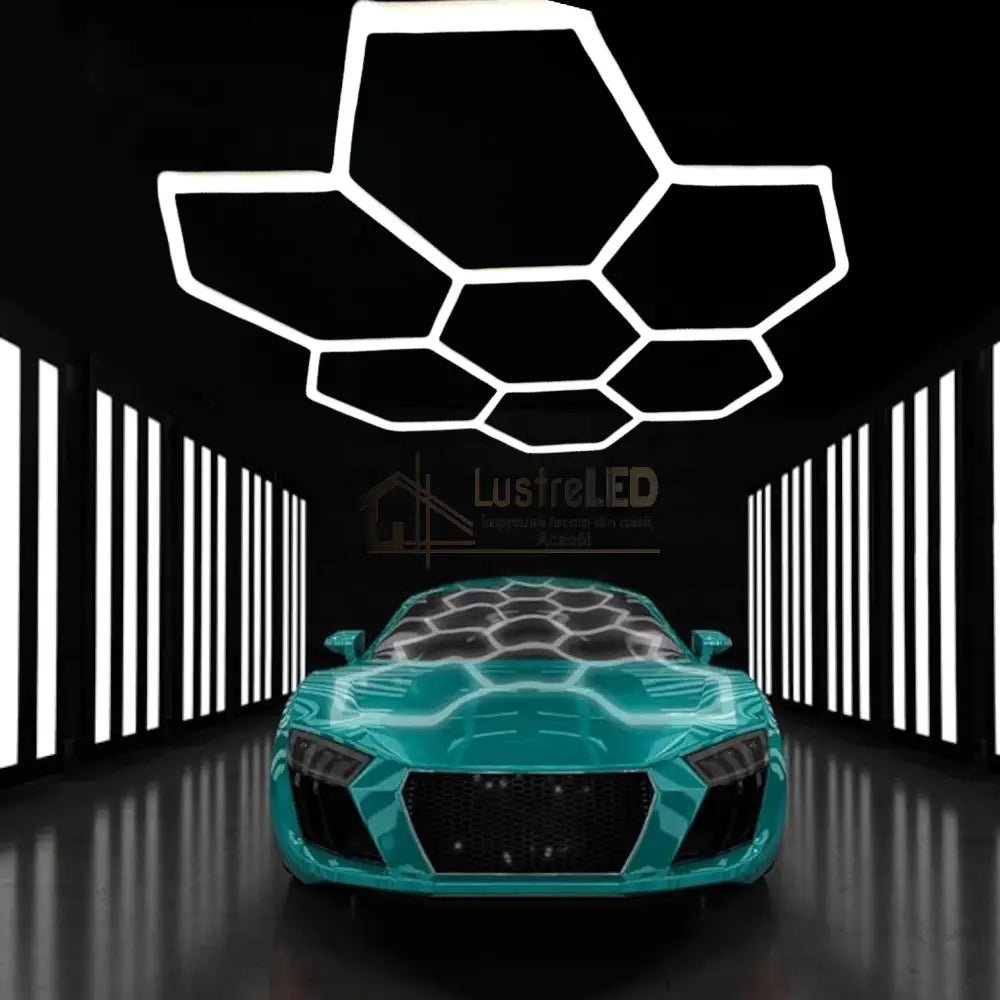 Honeycomb Led 7 Hexagoane Luminoase 240W 244 X 235 Cm Honeycomb Light