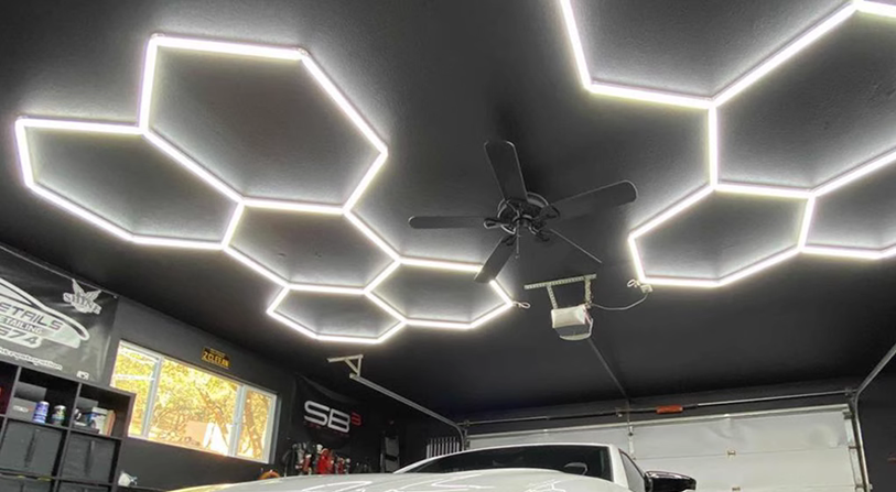 HoneyComb LED Hexagon Luminos PREMIUM Rama De Aluminiu