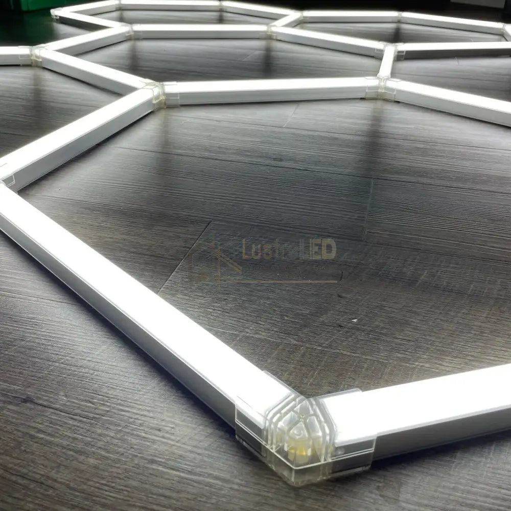 Honeycomb Led Hexagon Luminos 120Cm X 311Cm / Sistem Modular Iluminat Garaj Honeycomb Light