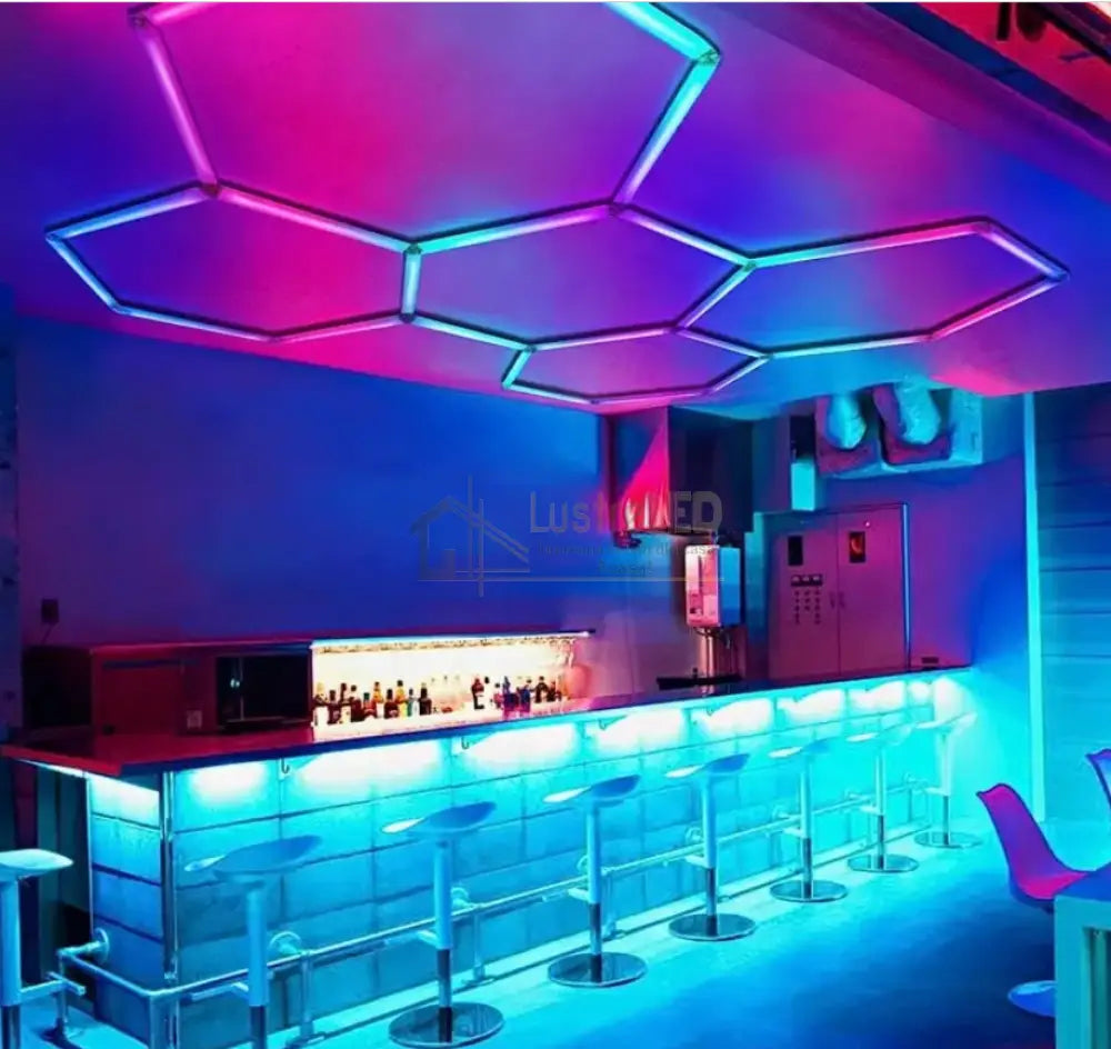Honeycomb Led Hexagon Luminos Rgb Smart 244Cm X 170Cm Honeycomb Light