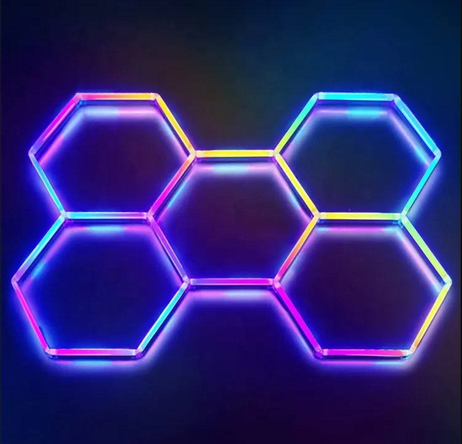 HoneyComb LED Hexagon Luminos RGB SMART 244cm X 170cm