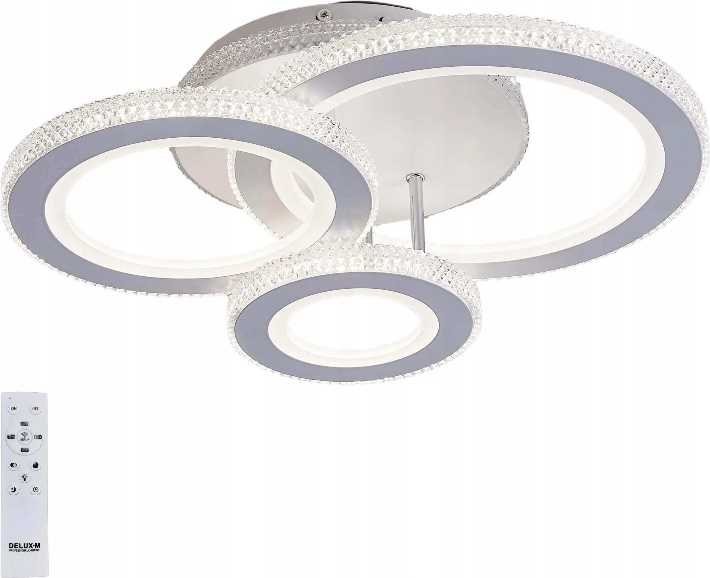 Lustra LED 1+1+1 RGB Velora Echivalent 600W Telecomanda