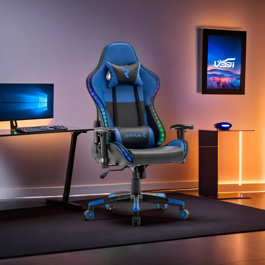 Scaun de Gaming, PREMIUM, Immersion Chairs, Blue BOC-778