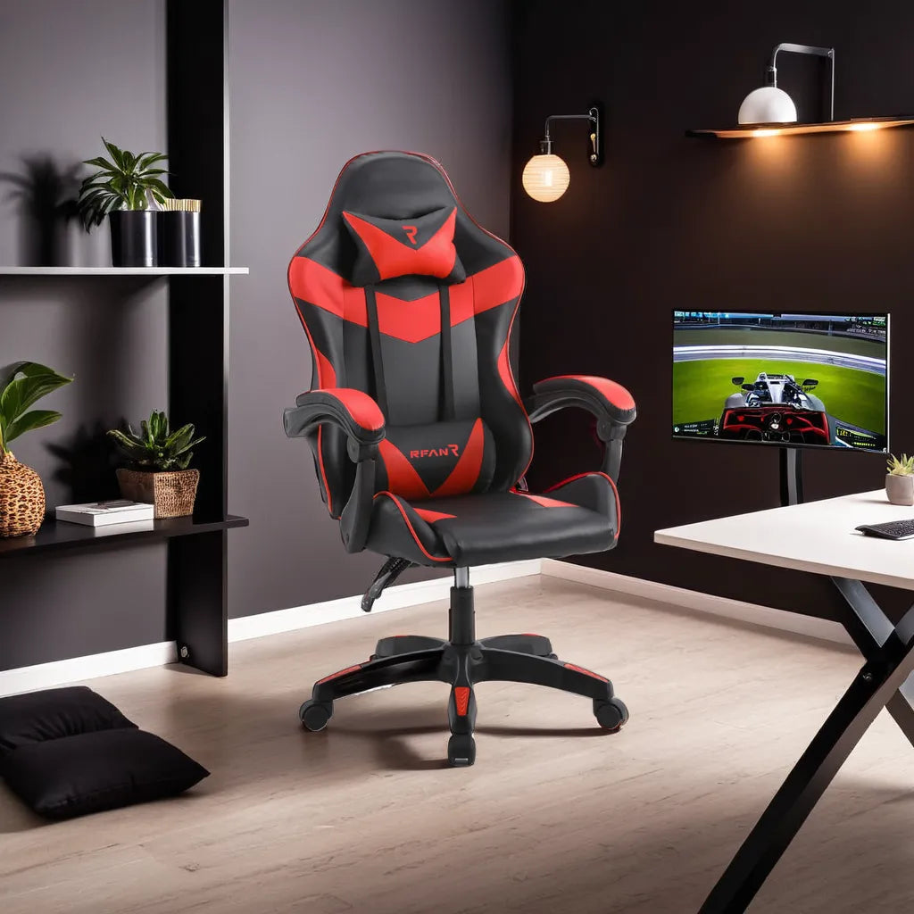 Scaun de Gaming Reglabil Professional Tron Thrones BOC-734 Red