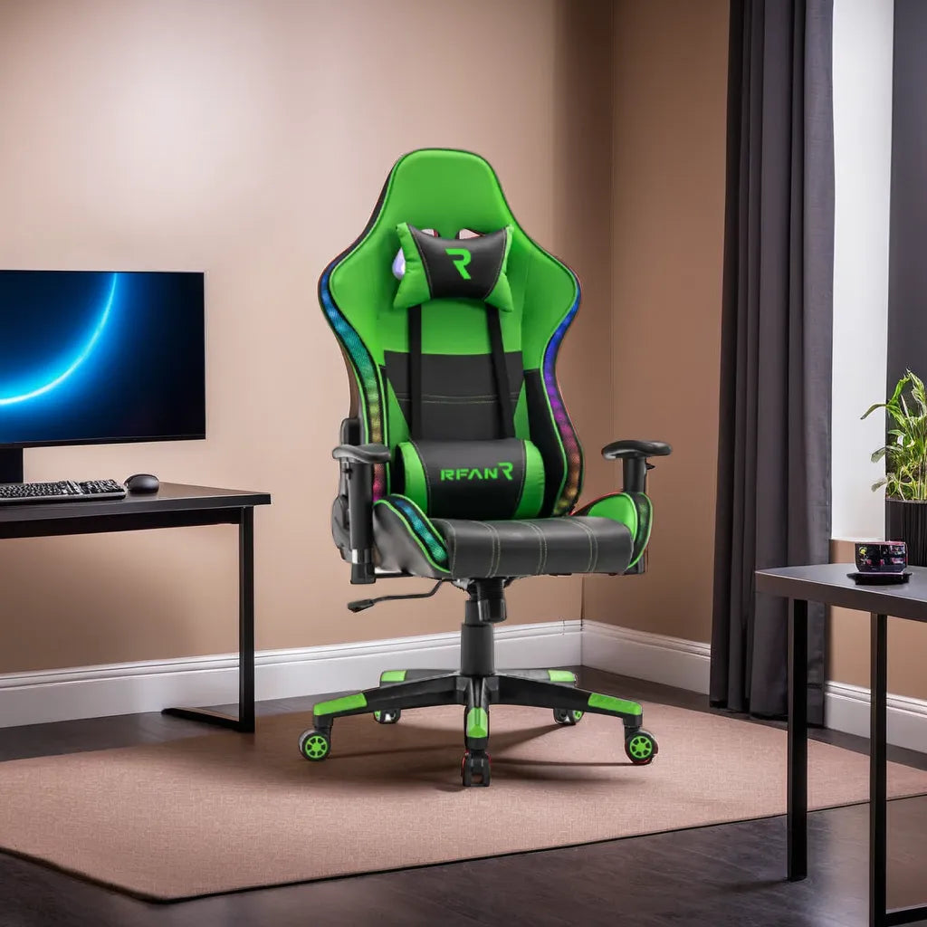 Scaun de Gaming, PREMIUM, Immersion Chairs, Green BOC-778