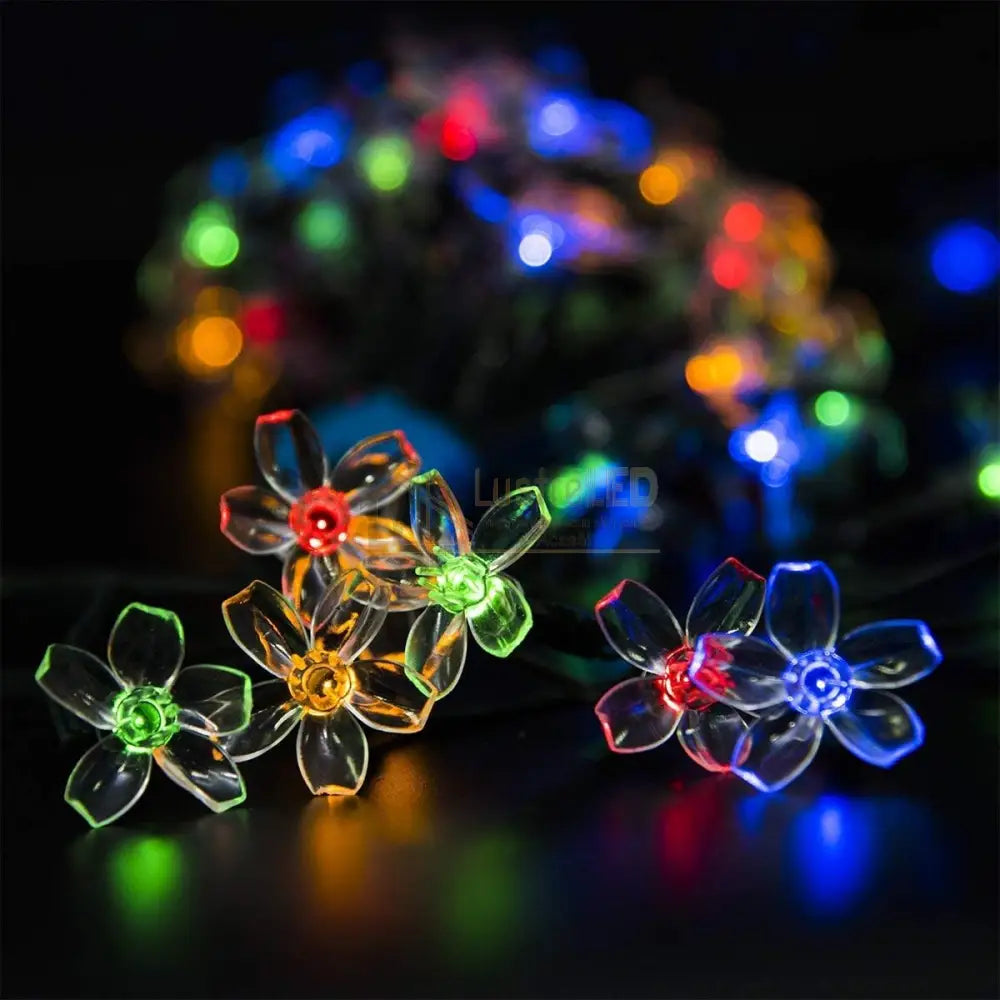 Instalatie Led Flowers Liniara Solara 50 Led-Uri 6.5M Christmas Lighting