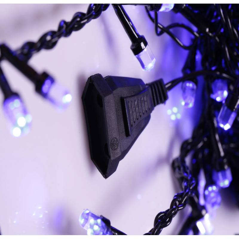 Instalatie LED Perdea Ploaie 120 LED-URI Hexagon 3X1M Fir Negru Diverse Culori