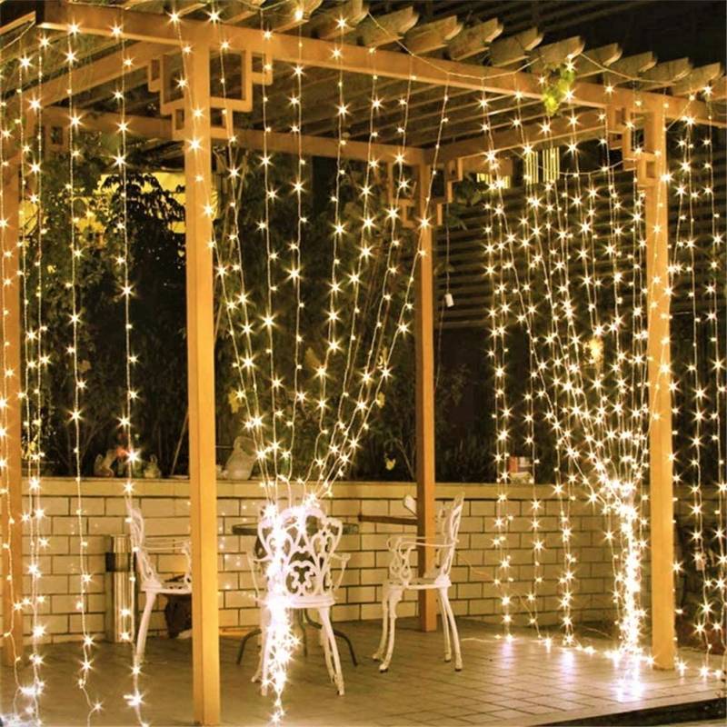 Instalatie LED Perdea Ploaie 120 LED-URI Hexagon 3X1M Fir Negru Diverse Culori