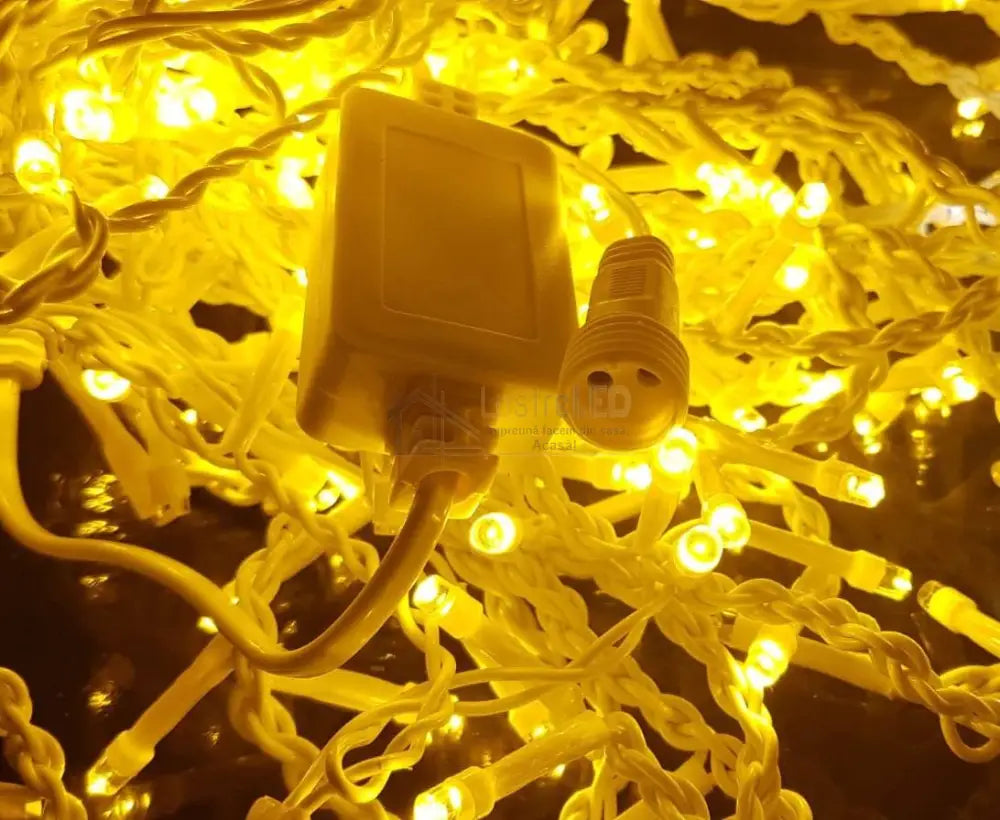 Instalatie Led Perdea Ploaie Flash 360 Led-Uri 8X1M Fir Alb Diverse Culori Christmas Lighting