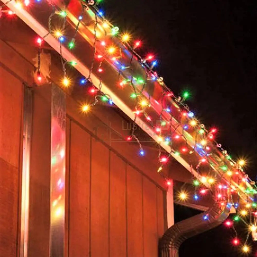 Instalatie Led Perdea Turturi 143 Led-Uri Hexagon 5X0.6M Fir Negru Diverse Culori Christmas Lighting