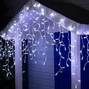 Instalatie Led Perdea Turturi Flash 180 Led-Uri 6X0.6M Fir Alb Diverse Culori Christmas Lighting